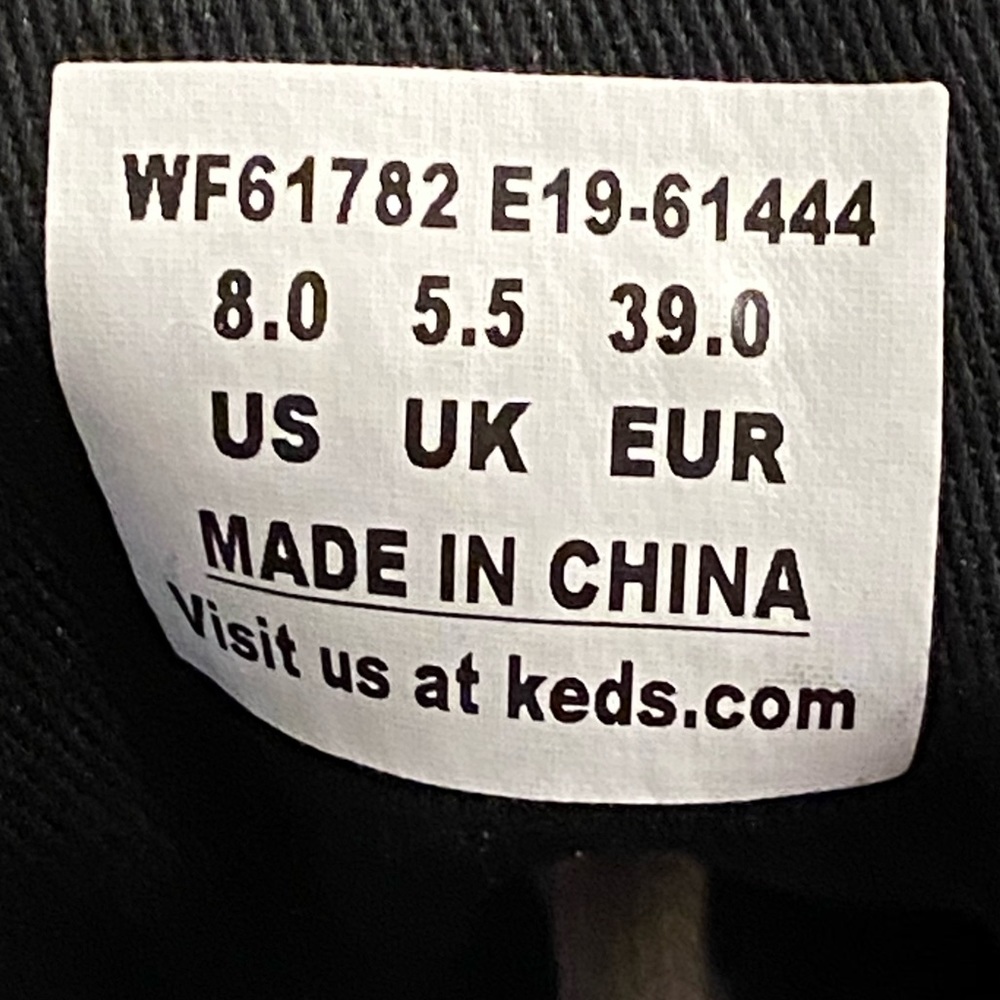 SOLD Keds Platform Triple Up Black Floral Sneaker - Picture 6 of 8